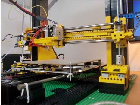 Impresora 3D hecha con legos